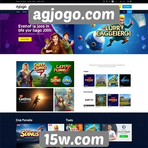 Evolução do design do site agjogo ao longo do tempo